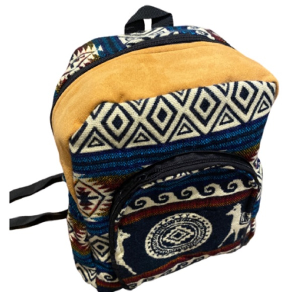 SOLD - NWOT Handwoven mini backpack